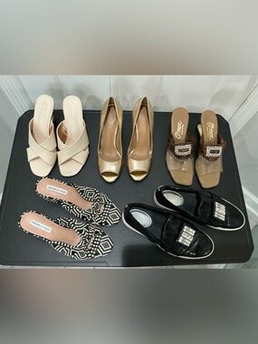 Women’s Shoes Lotof 5 Size 8 Heels Flats Designer Mixed Styles